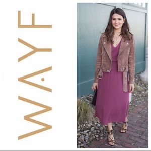 WAYF Blouson Midi Dress